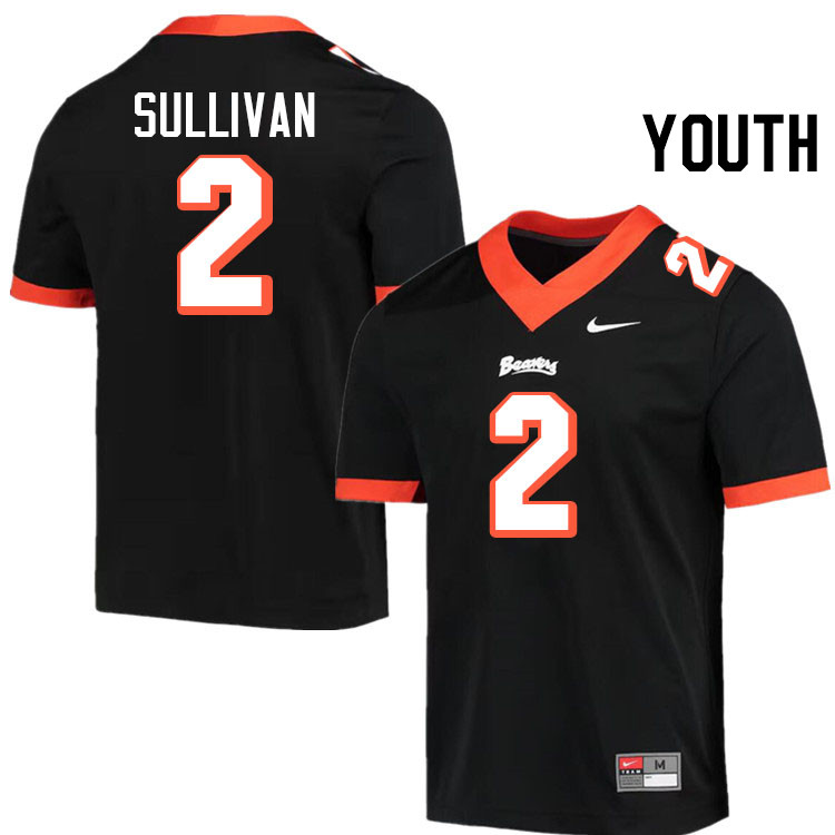 Youth #2 Aiden Sullivan Oregon State Beavers College Football Jerseys Stitched-Throwback